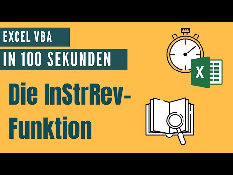 Zeichenfolge in einem Text finden mit der InStrRev Funktion [Excel VBA in 100 Sekunden]