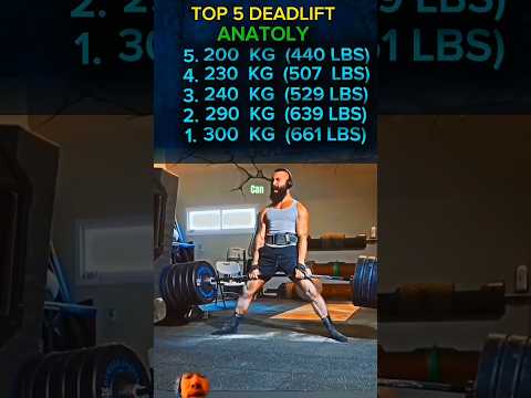HOW MUCH CAN ANATOLY LIFT | HOW TO MAKE BODY LIKE ANATOLY #deadlifting #anatoly #300kg