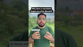 Why Does A Narcissist Forget You After Discard? #narcissist