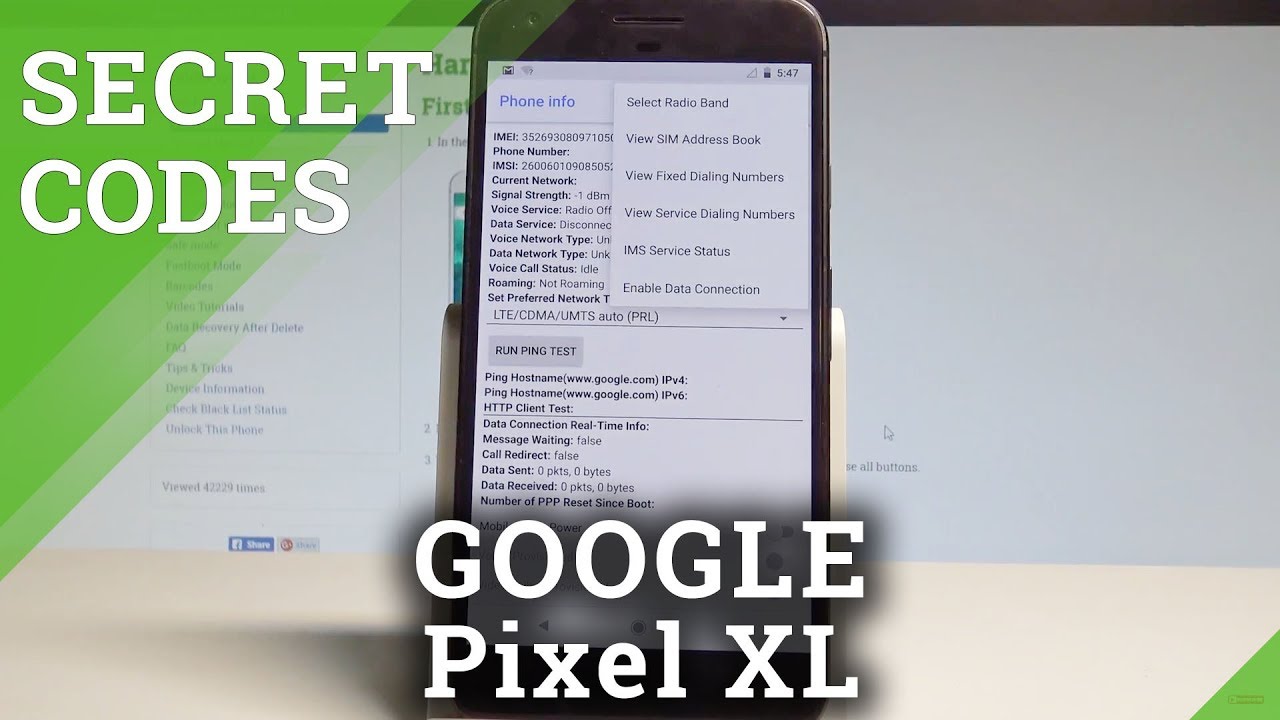 GOOGLE Pixel XL CODES / Secte Menu / Hidden Mode / Tricks & Tips |HardReset.Info