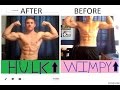 1 year Bodybuilding Transformation Flexing Pose Down Video 17 vs 16 Year Old Self