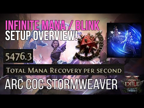 ✨Infinite Mana & Blink Tech ⚡ CoC Arc Stormweaver | Path of Exile 2: 0.4