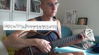 Por todo espacio ,por todo tiempo , Silvio Rodríguez, fingerstyle , free TAB