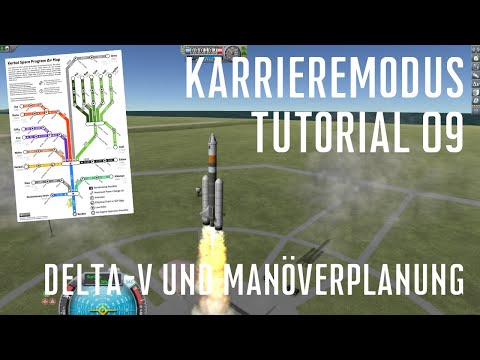 KSP 1.11 Karriere Tutorial 09 - Orbit um Mun (1/2): Delta-V und Manöverplanung