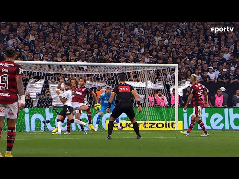 Corinthians pede pênalti em lance polêmico de bola na mão do zagueiro do Flamengo