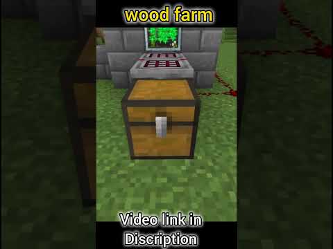 Minecraft: AUTOMATIC wood farm || wood farm tutorial [1.20+]
