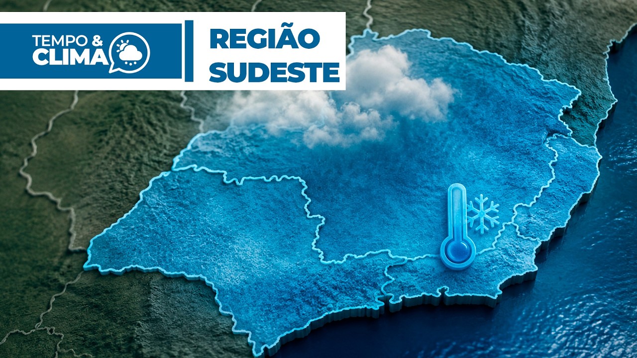 Previsão do tempo para a região Sudeste  - 03-07-2026