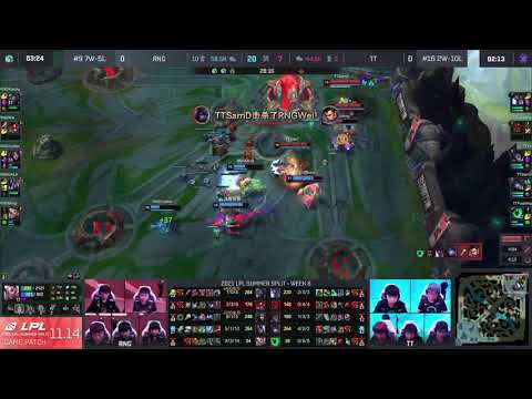 PENTAKILL DO SAMD DE APHELIOS(LPL-2021)RNGvsTT