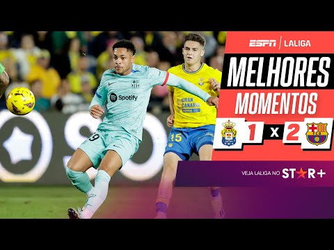 Gols e lances de Las Palmas x Barcelona