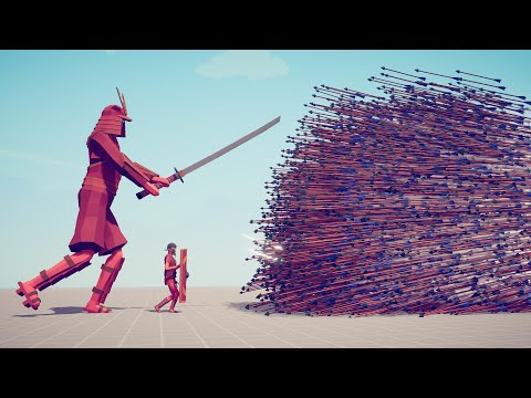 SAMURAI GIANT & SHIELD BEARER vs EVERY GOD - Totally Accurate Battle Simulator