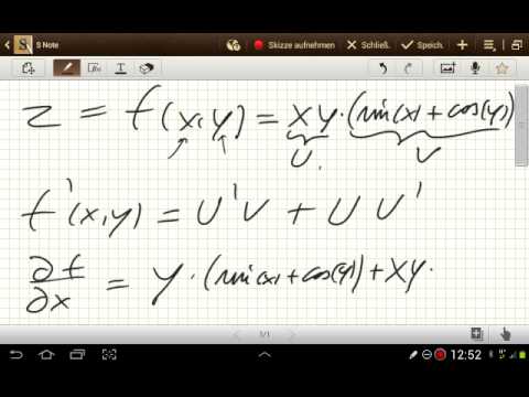 Die Produktregel für Mehrdimensionale Funktionen