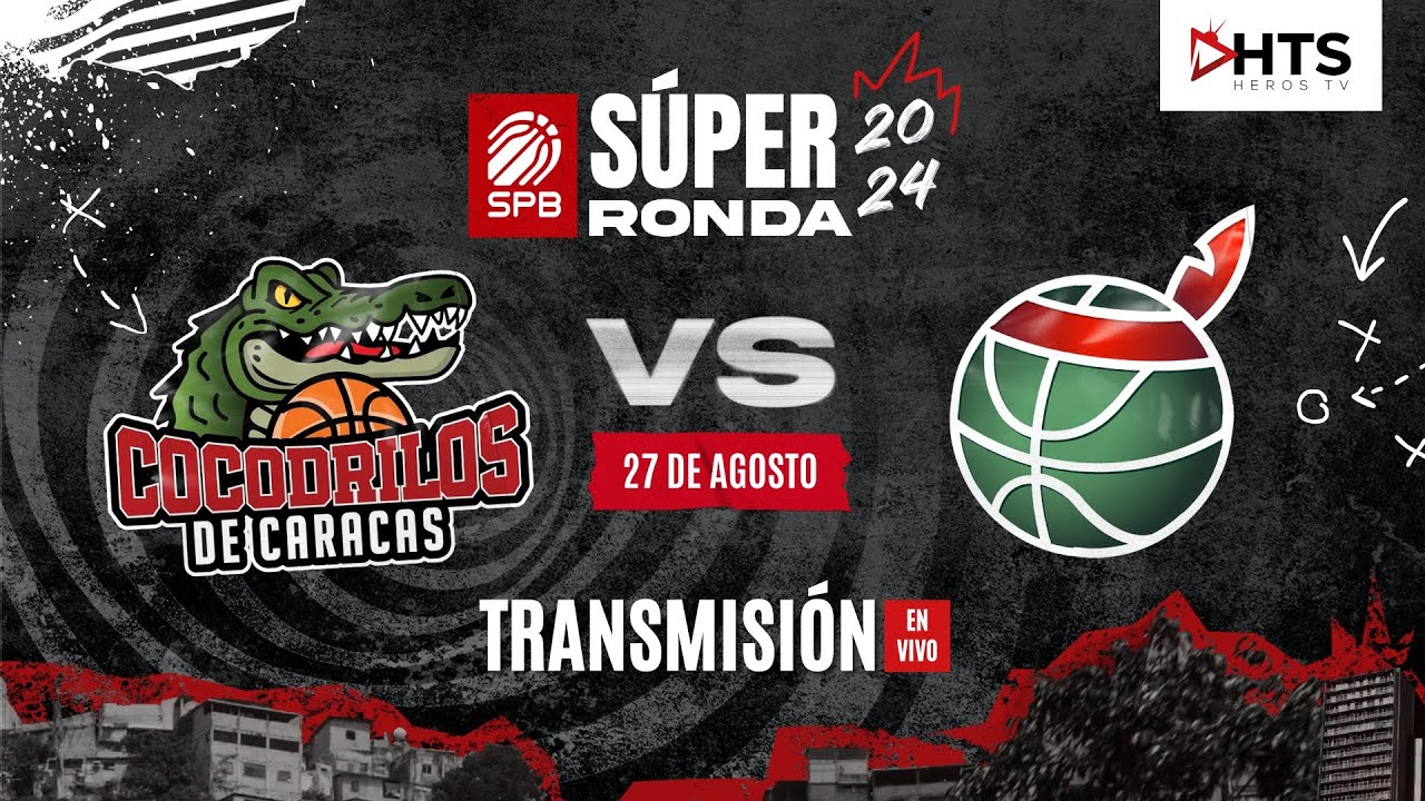 COCODRILOS de Caracas VS GUAIQUERIES de Margarita - SÚPER RONDA - EN VIVO - SPB POSTEMPORADA 2024