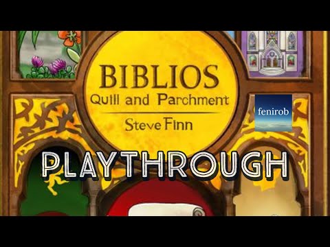 Biblios: Quill and Parchment Board Game | Playthrough