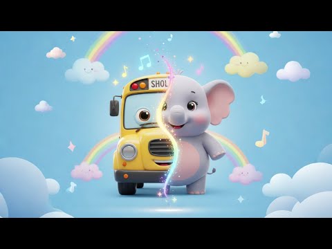 Magic Vehicles Turn Into Cute Animals 🚌🚒🚓 | Fun Kids Songs & Baby Rhymes