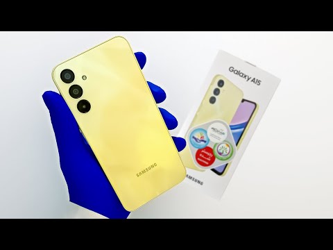 Pure ASMR Unboxing - Samsung Galaxy A15 (4G/LTE, Yellow) + First Impressions!