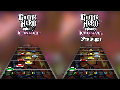 Guitar Hero 80's Prototype - "Ain't Nothin' But A Good Time" Chart Comparison