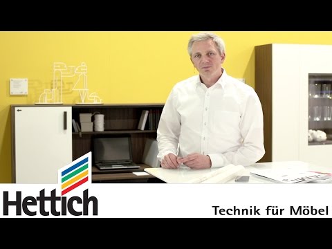 Technik für Möbel im Wohnbereich mit Homeoffice: Hettich Schiebetürsysteme + Auszüge