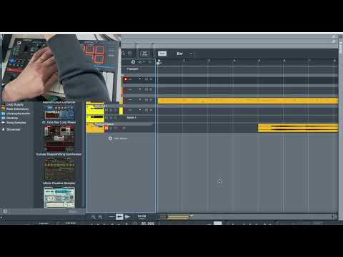 Nektar Impact LX Mini controlling a 'Reason 12 session'