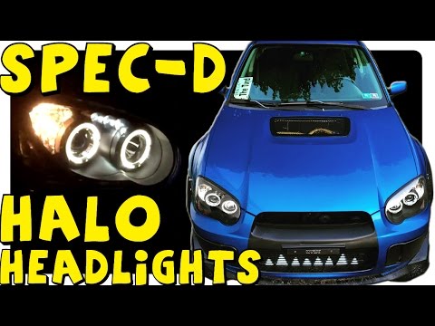 04 - 05 Spec-D Halo Headlights install & review | WRX UPDATE