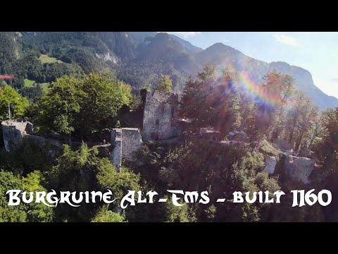 Burgruine Alt-Ems by drone (castle tour)