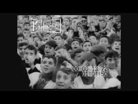 1950s Pope Pius XII Address Italians (Silent)