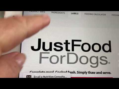 Dog Food Review of Just Food For Dogs, Beef and Russet...