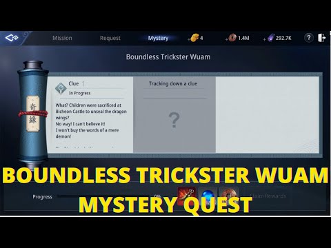 Mir4 - The Lost Tome Mystery Quest - Boundless Trickster Wuam - Clue 1
