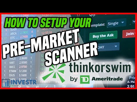 😲 HOW TO SCAN FOR STOCKS PREMARKET - PREMARKET SCANNER SETUP