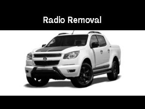 Holden Colorado 2012-2016 Radio Removal