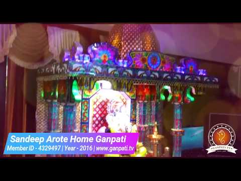 Sandeep Arote Home Ganpati Decoration Video