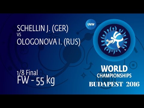 1/8 FW - 55 kg: I. OLOGONOVA (RUS) df. J. SCHELLIN (GER) by TF, 10-0