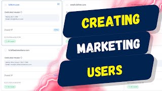 Creating Your Marketing Users in BILT