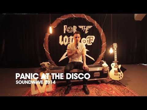 Panic! At The Disco (ft Brendon's bicep) backstage  at Soundwave  (2014)