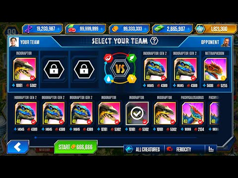 INDORAPTOR VS SCORPIOS REX VS INDORAPTOR GEN 2 DEFEAT 30 OPPONENTS | HT GAME