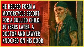 He Formed a Motorcycle Escort for a Bullied Child. 30 Years Later, Doctor & Lawyer Knock on His Door