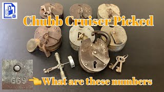 705. Chubb Cruiser padlock picked open | What do the numbers on the back of this lock stand for 🤔