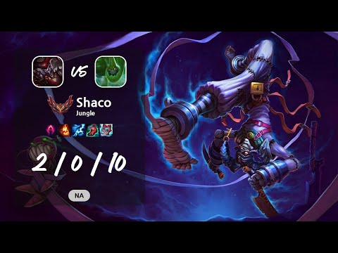 Shaco Jungle vs Zac - NA GrandMaster Patch 13.10