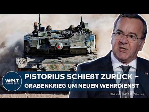 KESSELSCHLACHT FÜR PISTORIUS: In Wehrdienst-Debatte kämpft Verteidigungsminister an zwei Fronten