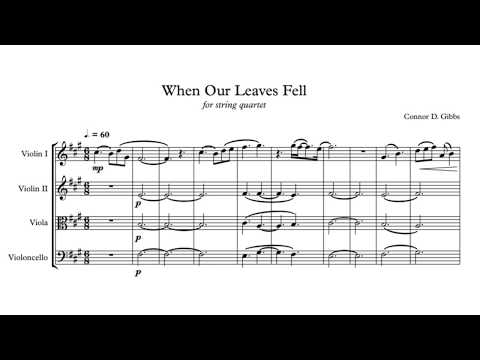 When Our Leaves Fell by Connor Gibbs