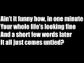 Alan Jackson - When I saw you leaving ( remix lyric video )