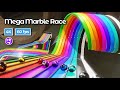 Mega Marble Race | #marblerace #marbles #marblerun #blender #animation #60fps #physics
