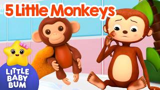 Five Little Monkeys 🐒🐒 LBB New Look VS Classic Look! | Little Baby Bum