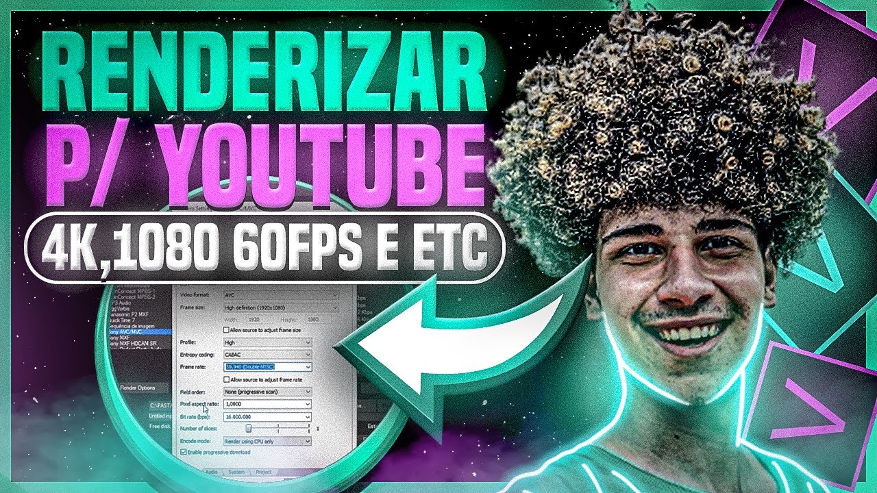 como RENDERIZAR um vídeo no SONY VEGAS para o YOUTUBE | 720p,1080p,4k60fps | +MELHOR CONFIGURAÇÃO!