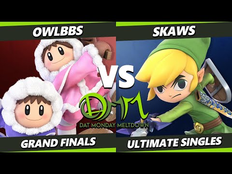 DAT MM 313 GRAND FINALS - OwlBBs (Sephiroth, Ice Climbers) Vs. Skaws (Toon Link) Smash Ultimate