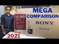 Samsung Crystal Pro vs LG UP7500 vs Sony X74 ⚡ REAL TV COMPARISON ⚡ Best TV in India 2021