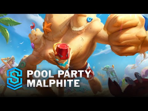 Pool Party Malphite Skin Spotlight - League of Legends