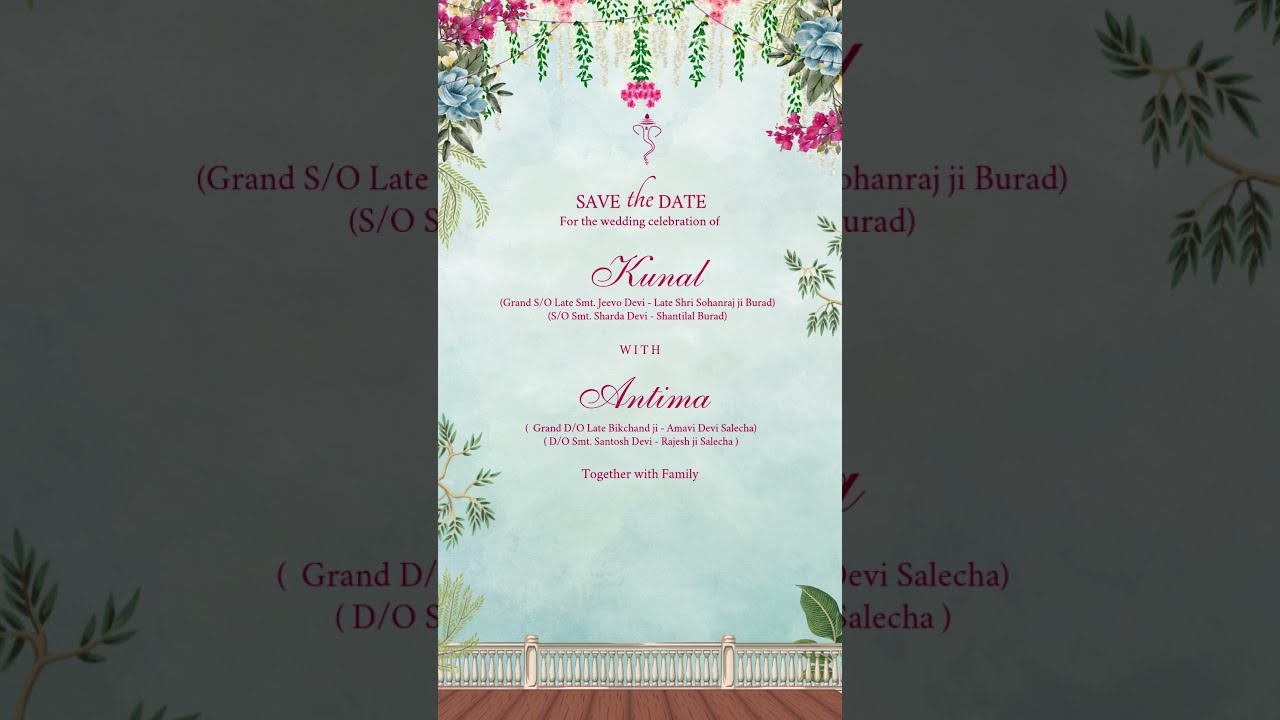 Regal Purple & Gold Wedding Invite