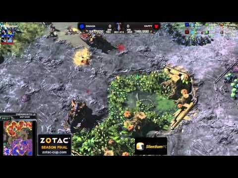 ZvT Dimaga vs Happy g1 - Overgrowth - Starcraft 2 HD Polski komentarz