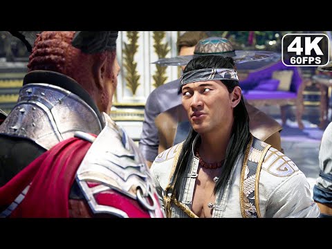 Raiden Meets Shao Kahn For The First Time Scene - Mortal Kombat 1