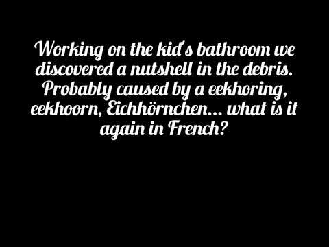 How to NOT pronounce 'squirrel' in French...